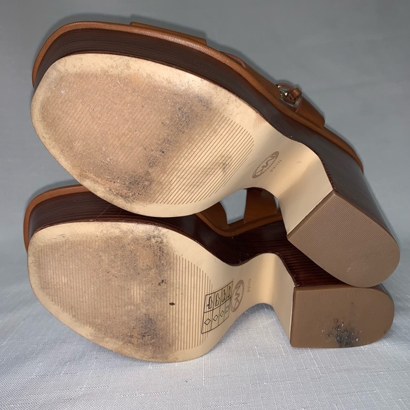 🆕 Michael Kors Platform Sandal Women's 8.5 Sia Leather Brown Boho Sexy Trendy - Picture 12 of 14